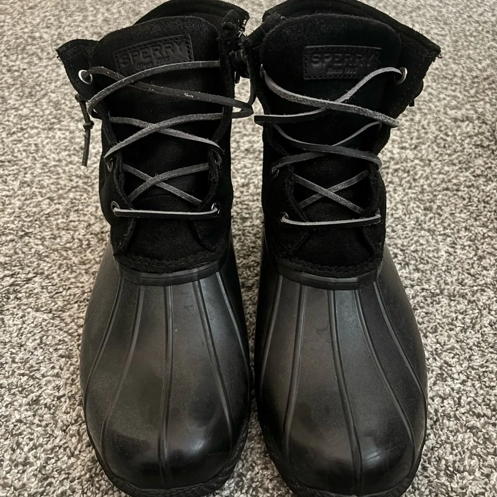 Sperry Black Waterproof Boots